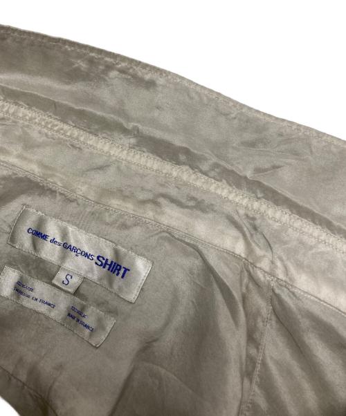 COMME des GARCONS SHIRT（コムデギャルソンシャツ）COMME des GARCONS SHIRT (コムデギャルソンシャツ) 製品染めシルクシャツ グレー サイズ:Sの古着・服飾アイテム