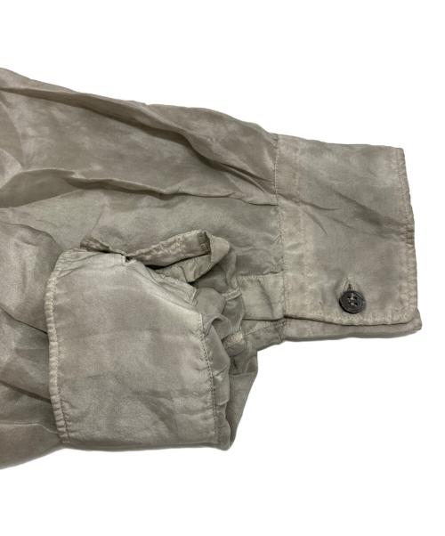 COMME des GARCONS SHIRT（コムデギャルソンシャツ）COMME des GARCONS SHIRT (コムデギャルソンシャツ) 製品染めシルクシャツ グレー サイズ:Sの古着・服飾アイテム