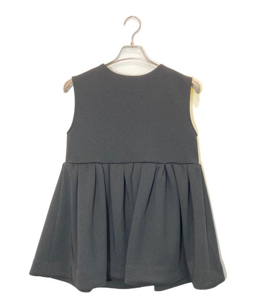 Whim Gazette（ウィムガゼット）Whim Gazette (ウィムガゼット) ペプラムダンボールジレ ブラック サイズ:SIZE Freeの古着・服飾アイテム