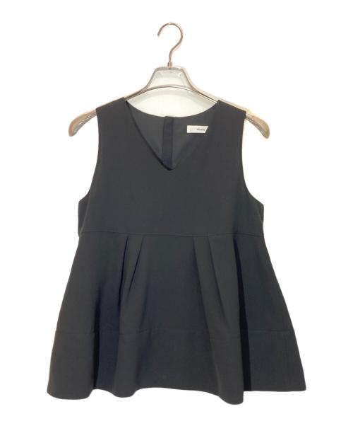 ebure（エブール）EBURE (エブール) ノースリーブブラウス ブラック サイズ:38の古着・服飾アイテム
