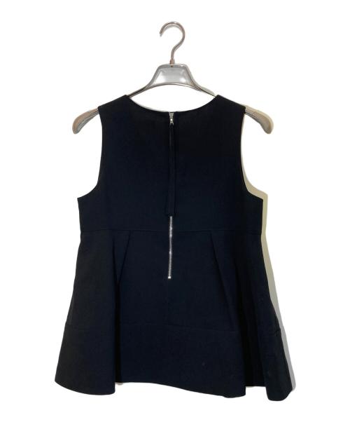 ebure（エブール）EBURE (エブール) ノースリーブブラウス ブラック サイズ:38の古着・服飾アイテム