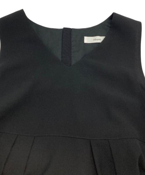 ebure（エブール）EBURE (エブール) ノースリーブブラウス ブラック サイズ:38の古着・服飾アイテム