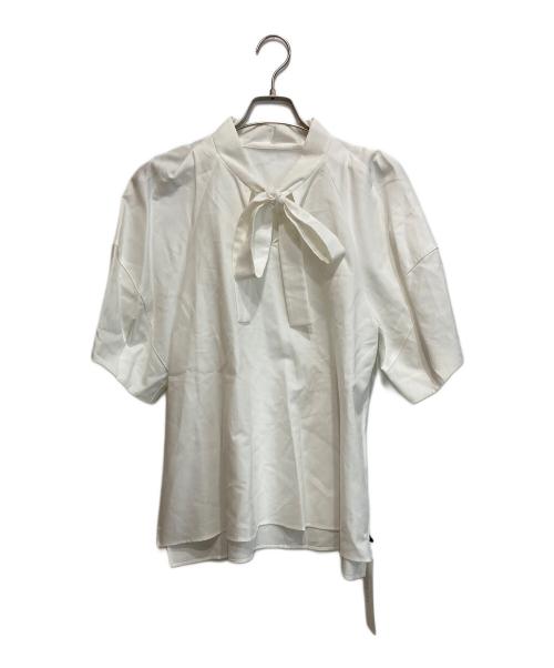 ADORE（アドーア）ADORE (アドーア) ボウタイブラウス ホワイト サイズ:38の古着・服飾アイテム