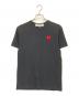 PLAY COMME des GARCONS（プレイコムデギャルソン）の古着「ワンポイントRed Heart Tシャツ」｜ブラック
