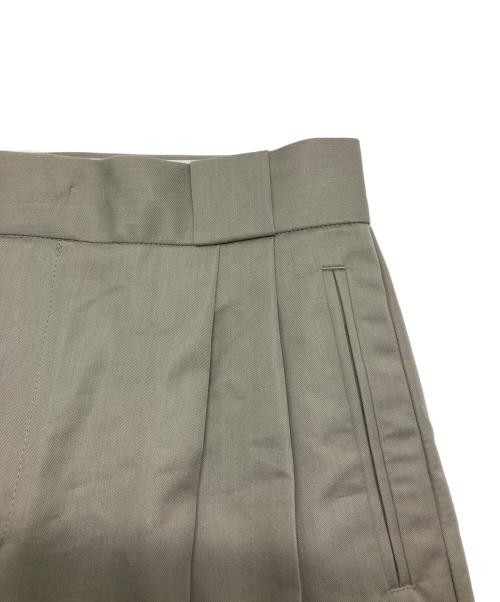 ebure（エブール）EBURE (エブール) ハイカウントコットンツイル パンツ ベージュ サイズ:38の古着・服飾アイテム