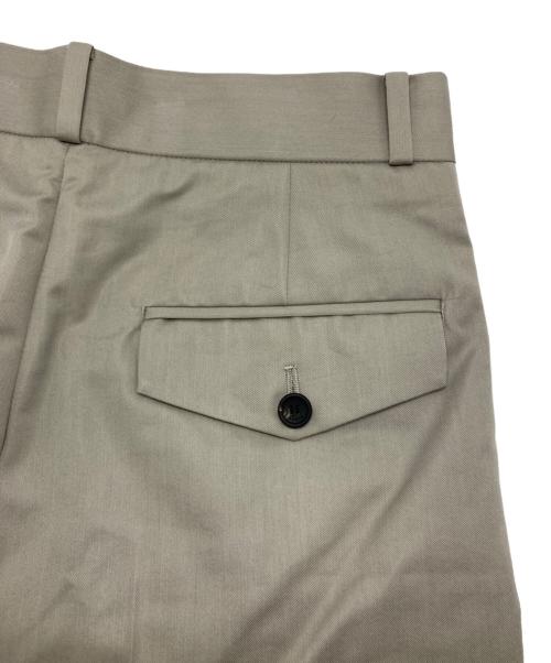 ebure（エブール）EBURE (エブール) ハイカウントコットンツイル パンツ ベージュ サイズ:38の古着・服飾アイテム