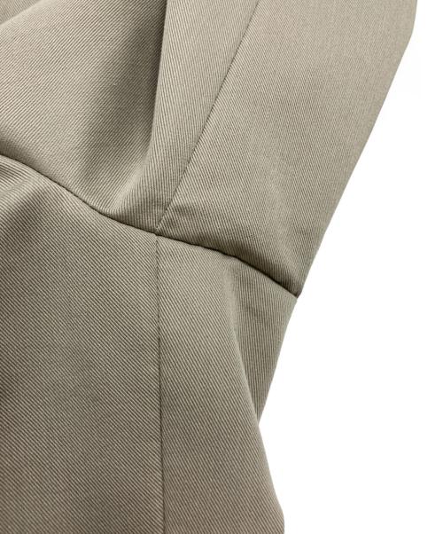 ebure（エブール）EBURE (エブール) ハイカウントコットンツイル パンツ ベージュ サイズ:38の古着・服飾アイテム