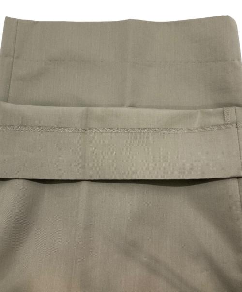 ebure（エブール）EBURE (エブール) ハイカウントコットンツイル パンツ ベージュ サイズ:38の古着・服飾アイテム