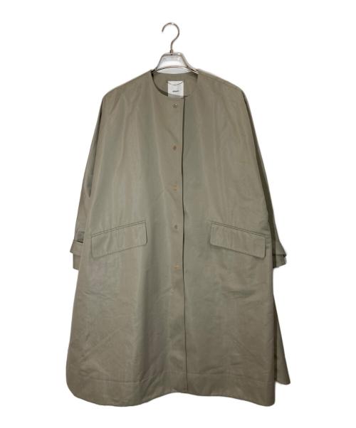 ebure（エブール）EBURE (エブール) ハイカウントコットンツイル コート ベージュ サイズ:36の古着・服飾アイテム