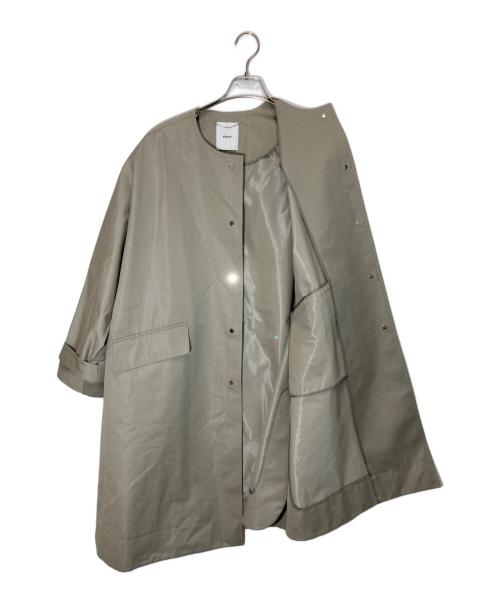 ebure（エブール）EBURE (エブール) ハイカウントコットンツイル コート ベージュ サイズ:36の古着・服飾アイテム