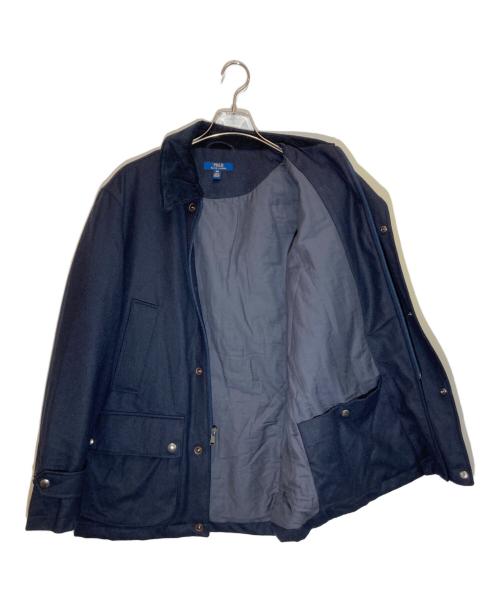 POLO RALPH LAUREN（ポロ・ラルフローレン）POLO RALPH LAUREN (ポロ・ラルフローレン) ウールハンティングジャケット ネイビー サイズ:SIZE 38Sの古着・服飾アイテム