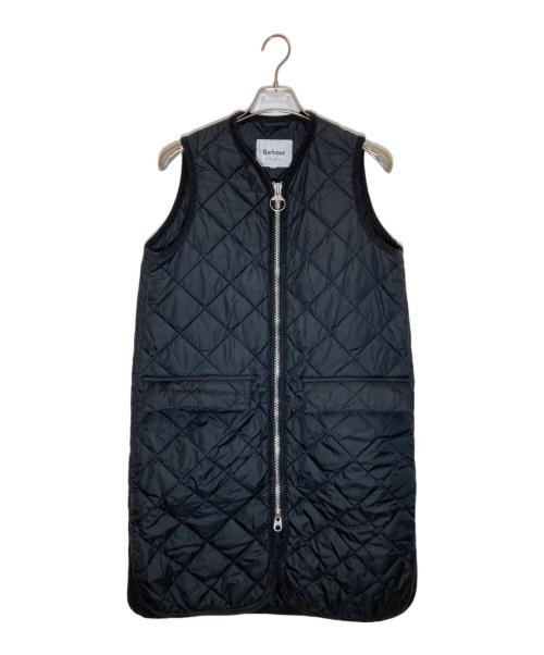 Barbour（バブアー）Barbour (バブアー) UNITED ARROWS (ユナイテッドアローズ) 別注キルティングロングジレ ブラック サイズ:SIZE 8の古着・服飾アイテム