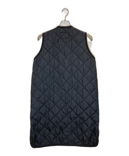 Barbour（バブアー）Barbour (バブアー) UNITED ARROWS (ユナイテッドアローズ) 別注キルティングロングジレ ブラック サイズ:SIZE 8の古着・服飾アイテム