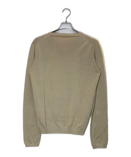 PRADA（プラダ）PRADA (プラダ) Vネックニット ベージュ サイズ:48の古着・服飾アイテム
