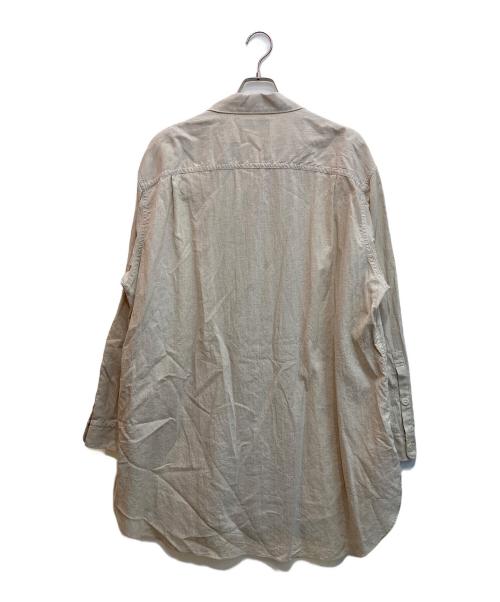 s'yte（サイト）s'yte (サイト) COTTON/LINEN POPLIN PLEATED OVERSIZE SHIRT ベージュ サイズ:3の古着・服飾アイテム