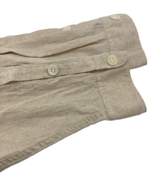 s'yte（サイト）s'yte (サイト) COTTON/LINEN POPLIN PLEATED OVERSIZE SHIRT ベージュ サイズ:3の古着・服飾アイテム