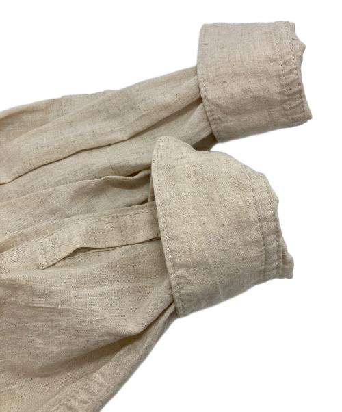 s'yte（サイト）s'yte (サイト) COTTON/LINEN POPLIN PLEATED OVERSIZE SHIRT ベージュ サイズ:3の古着・服飾アイテム
