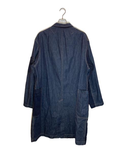 s'yte（サイト）s'yte (サイト) 7oz DENIM CRAZY PATCHWORK SHOP COAT インディゴ サイズ:4の古着・服飾アイテム
