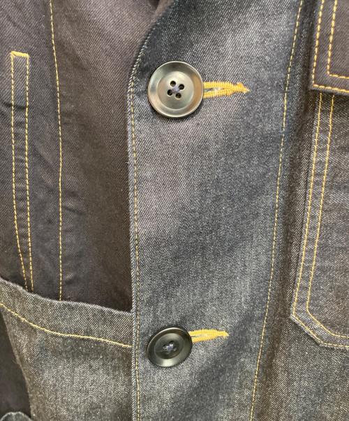 s'yte（サイト）s'yte (サイト) 7oz DENIM CRAZY PATCHWORK SHOP COAT インディゴ サイズ:4の古着・服飾アイテム