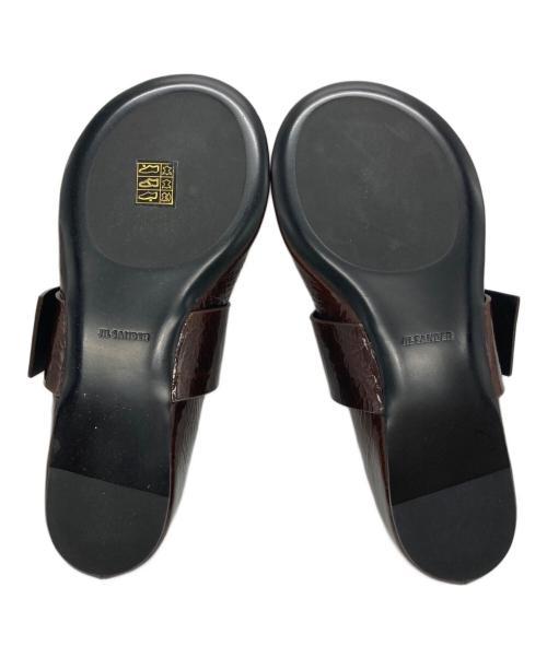 JIL SANDER（ジルサンダー）JIL SANDER (ジルサンダー) BUCKLE BALLET FLATS ブラウン サイズ:SIZE 39の古着・服飾アイテム