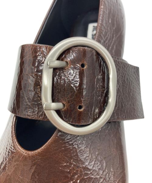 JIL SANDER（ジルサンダー）JIL SANDER (ジルサンダー) BUCKLE BALLET FLATS ブラウン サイズ:SIZE 39の古着・服飾アイテム