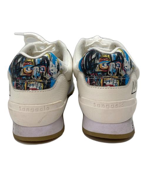 Sangacio（サンガッチョ）SANGACIO (サンガッチョ) BASQUIAT (バスキア) にゅ～ずバスキアスニーカー ホワイト サイズ:25.5の古着・服飾アイテム