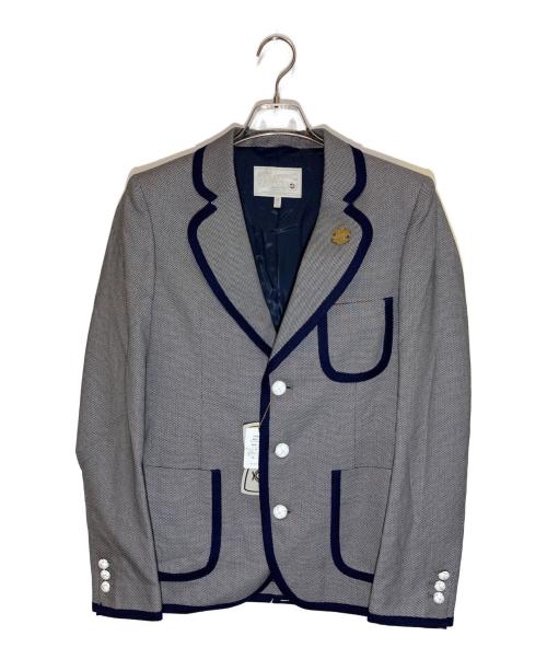 A(LeFRUDE)E（アレフルード）A(LeFRUDE)E (アレフルード) パイピングテーラードジャケット ネイビー サイズ:Ⅿの古着・服飾アイテム