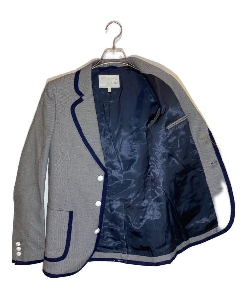 A(LeFRUDE)E（アレフルード）A(LeFRUDE)E (アレフルード) パイピングテーラードジャケット ネイビー サイズ:Ⅿの古着・服飾アイテム