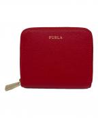 FURLAフルラ）の古着「ラウンドジップウォレット」｜レッド