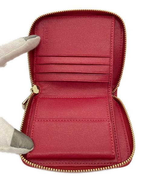 FURLA（フルラ）FURLA (フルラ) ラウンドジップウォレット レッドの古着・服飾アイテム