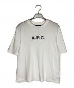 A.P.C.アーペーセー）の古着「ロゴメッシュカットソー」｜ホワイト