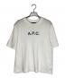 A.P.C.（アーペーセー）の古着「ロゴメッシュカットソー」｜ホワイト