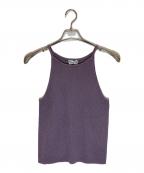 gajessガジェス）の古着「glitter camisole gold」｜パープル