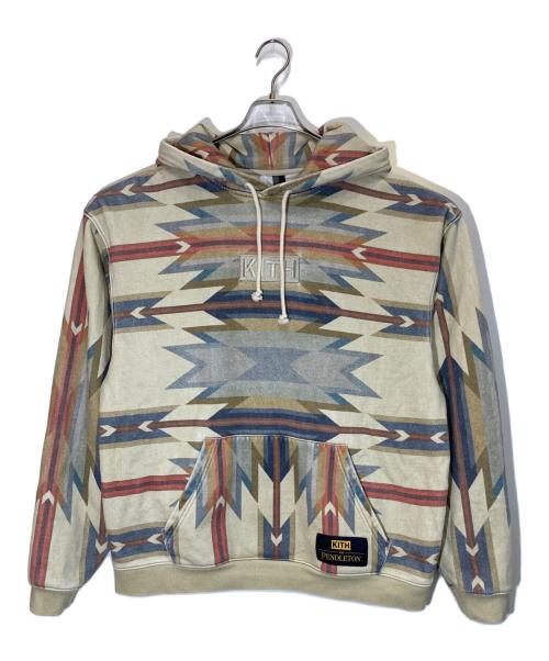KITH（キス）KITH (キス) PENDLETON (ペンドルトン) ネイティブプルオーバーパーカー ベージュ サイズ:Lの古着・服飾アイテム