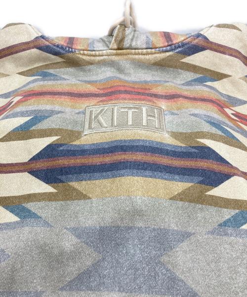 KITH（キス）KITH (キス) PENDLETON (ペンドルトン) ネイティブプルオーバーパーカー ベージュ サイズ:Lの古着・服飾アイテム