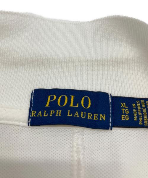 POLO RALPH LAUREN（ポロ・ラルフローレン）POLO RALPH LAUREN (ポロ・ラルフローレン) ベルテッドポロシャツワンピース ホワイト サイズ:XLの古着・服飾アイテム