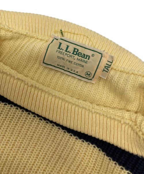 L.L.Bean（エルエルビーン）L.L.Bean (エルエルビーン) ボーダーニット イエロー サイズ:SIZE TALLの古着・服飾アイテム