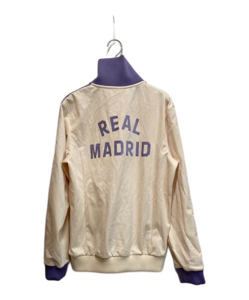 adidas（アディダス）adidas (アディダス) レアル・マドリード トラックトップ パープル×ベージュ サイズ:Lの古着・服飾アイテム