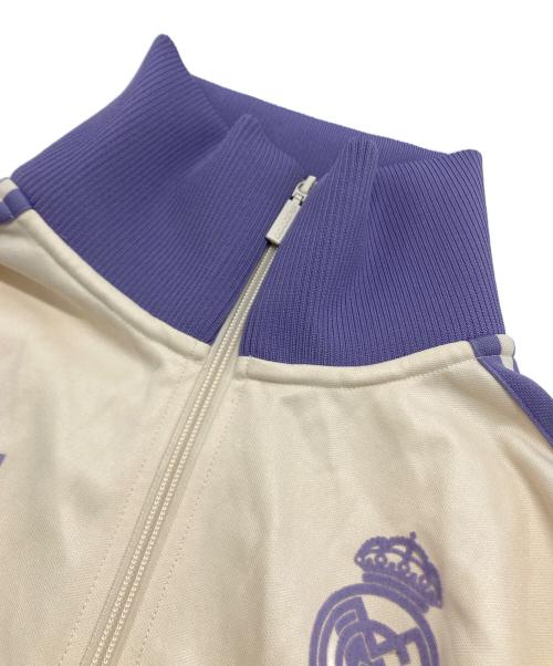 adidas（アディダス）adidas (アディダス) レアル・マドリード トラックトップ パープル×ベージュ サイズ:Lの古着・服飾アイテム