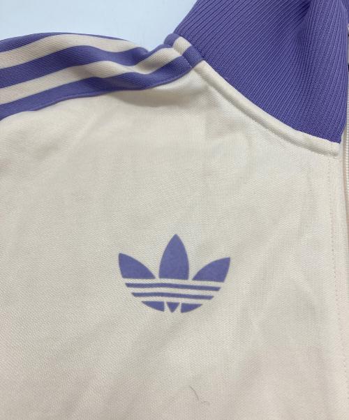 adidas（アディダス）adidas (アディダス) レアル・マドリード トラックトップ パープル×ベージュ サイズ:Lの古着・服飾アイテム