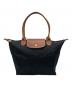 LONGCHAMP（ロンシャン）の古着「ルプリアージュ トートバッグ」｜ブラック
