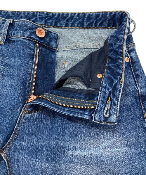 EMPORIO ARMANI（エンポリオ アルマーニ）EMPORIO ARMANI (エンポリオ アルマーニ) ダメージ加工スリムデニムパンツ インディゴ サイズ:30の古着・服飾アイテム