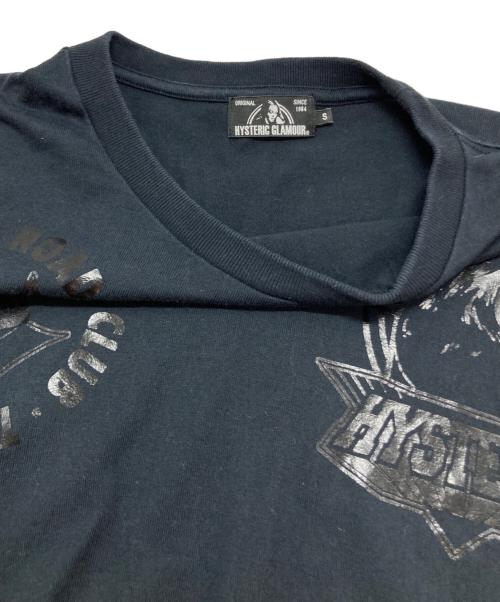 Hysteric Glamour（ヒステリックグラマー）Hysteric Glamour (ヒステリックグラマー) プリントカットソー ブラック サイズ:Sの古着・服飾アイテム