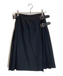 O'NEIL OF DUBLIN（オニールオブダブリン）の古着「ラップスカート」｜ブラック