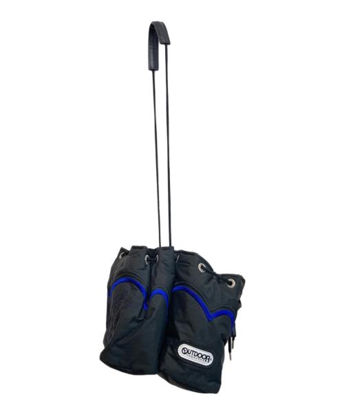 TOGA ARCHIVES（トーガアーカイブス）TOGA ARCHIVES (トーガアーカイブス) OUTDOOR (アウトドア) ドローストリングバッグ ブラック×ブルー サイズ:-の古着・服飾アイテム