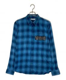 GIVENCHY（ジバンシィ）の古着「チェックシャツ」｜ブルー