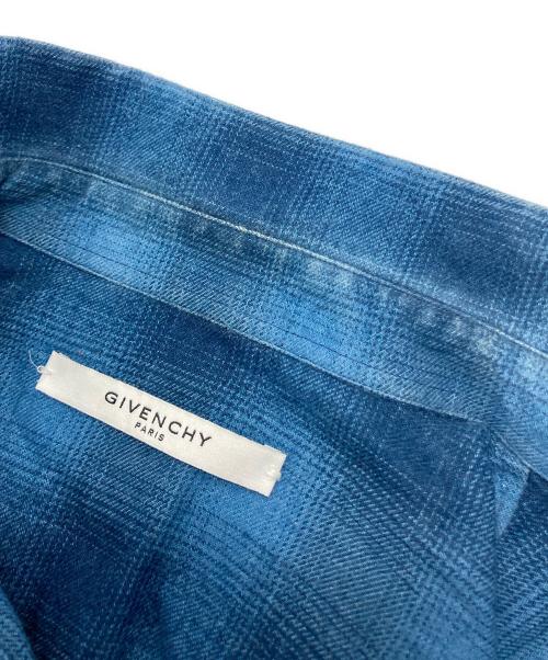 GIVENCHY（ジバンシィ）GIVENCHY (ジバンシィ) チェックシャツ ブルー サイズ:39の古着・服飾アイテム