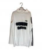 Y-3ワイスリー）の古着「U GFX LOGO LS T」｜ホワイト