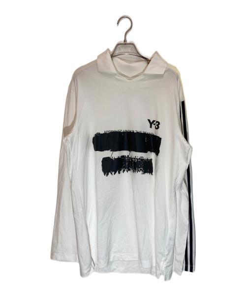 Y-3（ワイスリー）Y-3 (ワイスリー) U GFX LOGO LS T ホワイト サイズ:Sの古着・服飾アイテム