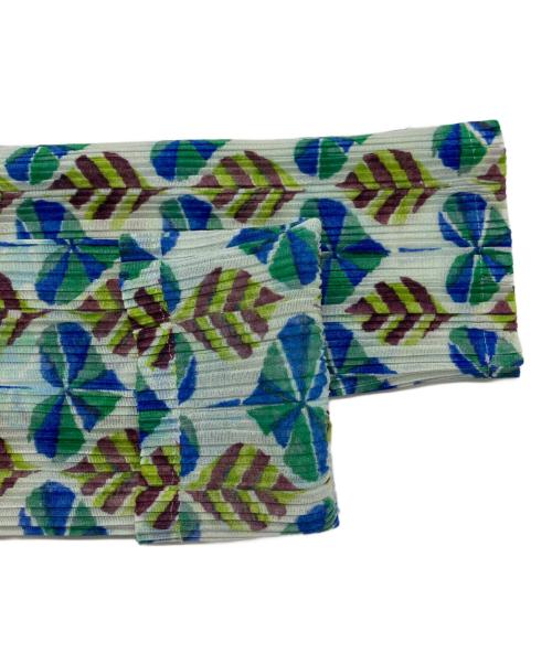 PLEATS PLEASE（プリーツプリーズ）PLEATS PLEASE (プリーツプリーズ) プリントプリーツブラウス マルチカラー サイズ:3の古着・服飾アイテム